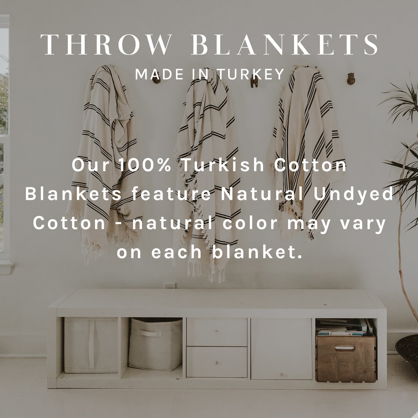 Turkish Cotton Throw - Four Stripe