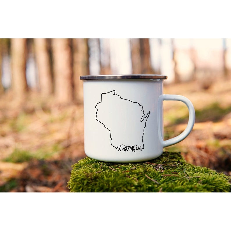 State Enamel Mug